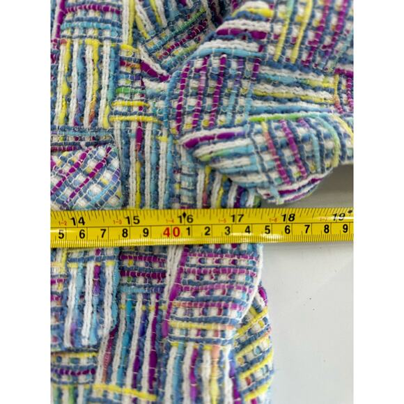 Silkland Tweed Silk Jacket Blazer Vintage Preppy  Womens Size Medium (READ) r1 - Picture 6 of 6